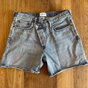 agolde denim shorts
